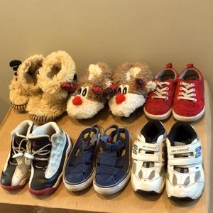 Lot of 6 pairs of toddler size 8 shoes